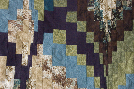 Detail of the quilt front