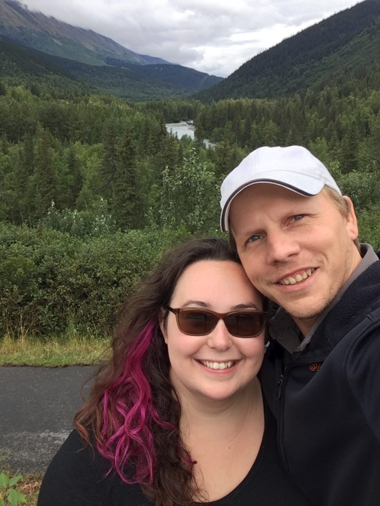 Carl and Rae outside of Hope, AK. August 2017.